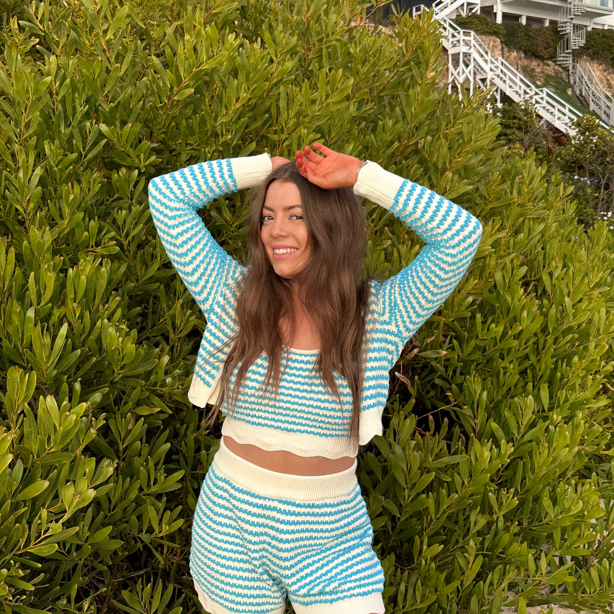 The Capri Crush Top in Blue main image 1